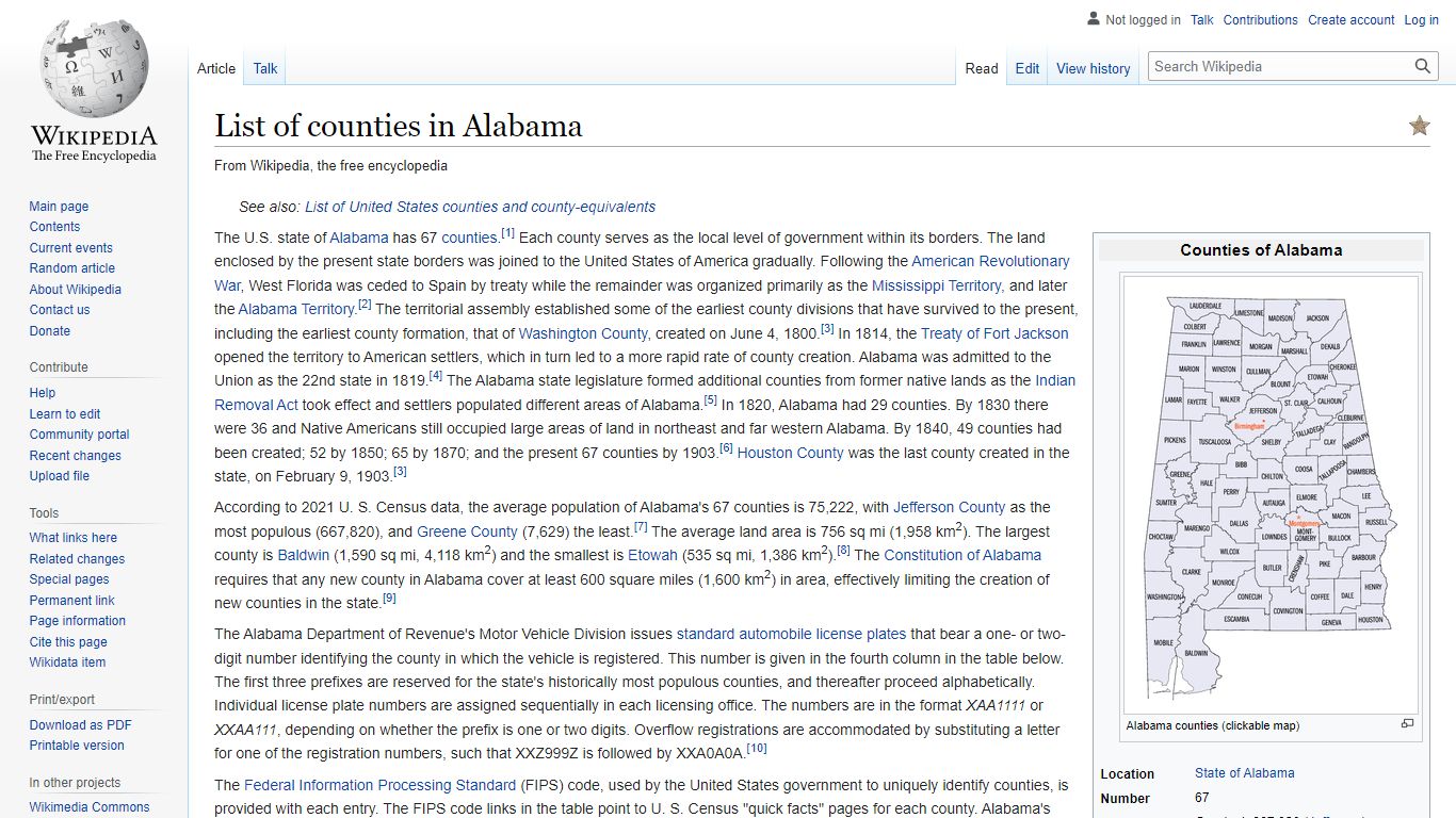 List of counties in Alabama - Wikipedia